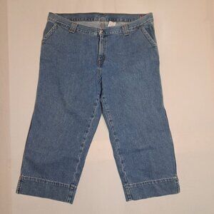 Vintage Levis Jeans Womens 18‎ Outback Capri 90s Flap Pocket Mid Rise Denim